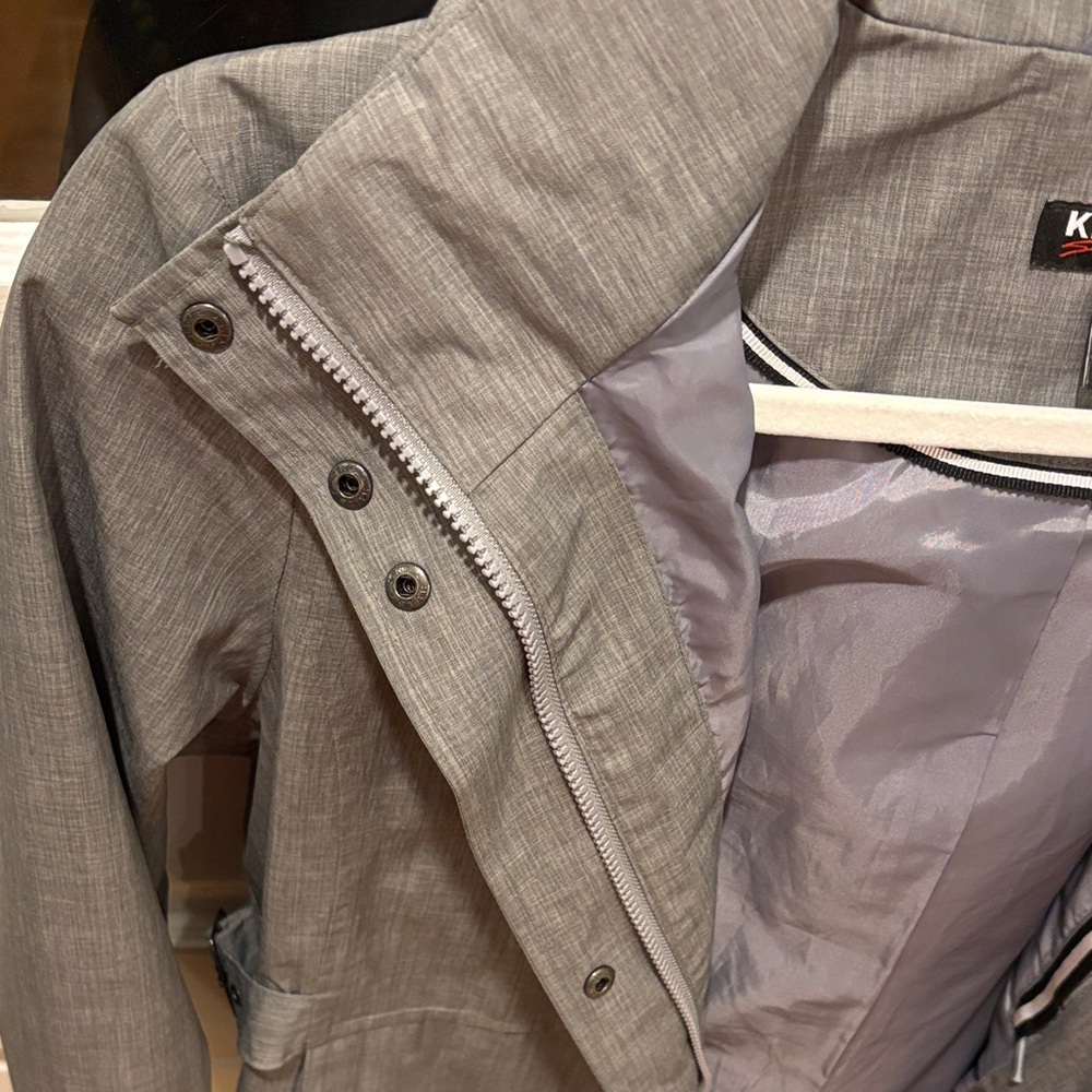 Kirkland Signature Gray Women's Trench Coat - Picture 15 of 16